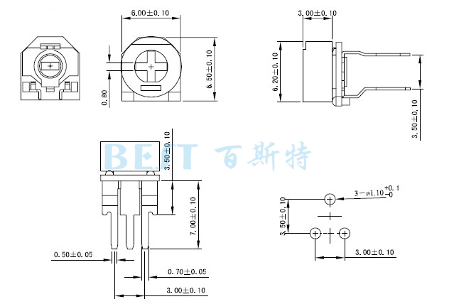 陶瓷可調電阻RM065G-V8