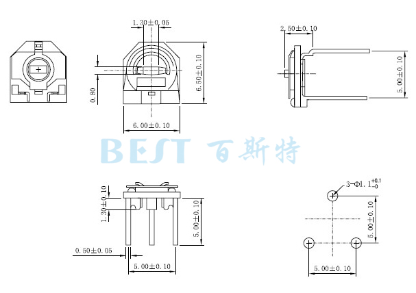 陶瓷可調電阻RM065G-V3