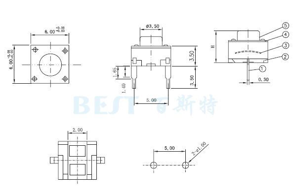 輕觸開關TS-1109E