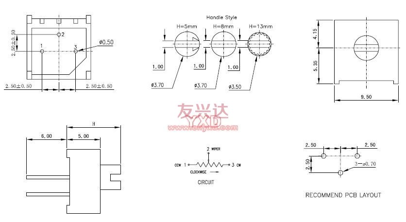 3386電位器_3386P_技術參數